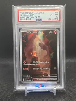 PSA 10 2023 Charmander 168/165 SV Scarlet and Violet: 151 Pokemon TCG - Image 1