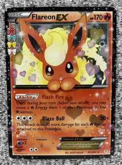 Flareon EX RC6/RC32 Ultra Rare Pokemon TCG Generations Radiant Collection - Image 1