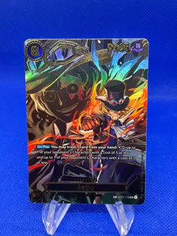 One Piece Carrying On His Will Sabo OP07-118 SP SEC Secret Rare DMG/INDENTION - Image 1