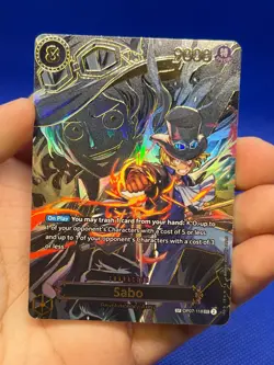 One Piece Carrying On His Will Sabo OP07-118 SP SEC Secret Rare DMG/INDENTION - Image 2