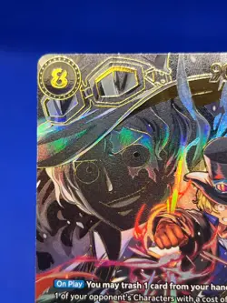 One Piece Carrying On His Will Sabo OP07-118 SP SEC Secret Rare DMG/INDENTION - Image 3