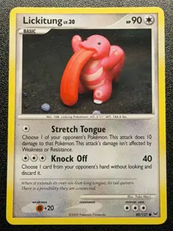 Lickitung 80/127 Platinum Yuka Morii Pokemon Card - Image 1