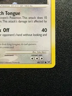 Lickitung 80/127 Platinum Yuka Morii Pokemon Card - Image 4