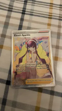 Pokemon TCG Elesa's Sparkle Ultra Rare 147/159 Crown Zenith Full Art Holo Card - Image 1