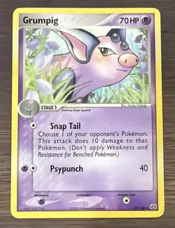 Grumpig 30/106 EX Emerald Pokemon Card - Image 1