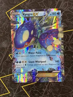Pokemon Kyogre EX 54/160 XY Primal Clash Ultra Rare Full Art Holo Pokemon Card - Image 1