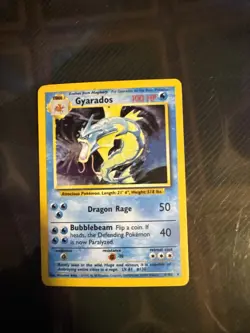 Pokemon Gyarados Holo Rare TCG Card Base Set 6/102 - Image 1