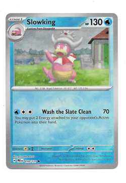 Pokemon TCG Slowking Prismatic Evolutions Holo Card 019/131 Master Ball Pattern - Image 1