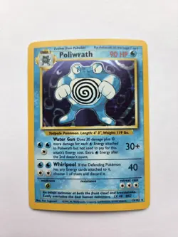 Poliwrath 013/102 Base Set Holo Card Pokemon TCG - Image 3