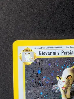 Giovanni's Persian 8/132 Holo Pokemon Card Unlimited Gym Challenge - Image 3