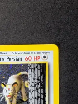 Giovanni's Persian 8/132 Holo Pokemon Card Unlimited Gym Challenge - Image 4