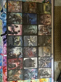 Magic Final Fantasy 21x Uncommon Borderless Cards All Near Mint (No Duplicates) - Image 1