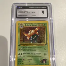 Pokemon Erika's Gloom 46/132 Gym Heroes 1st Edition CGC 9 non holo - Image 2