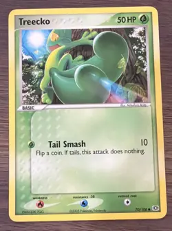 2005 Pokemon EX Emerald Treecko #70/106 - Image 1