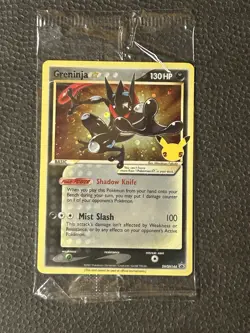 Pokemon Greninja Gold Star Promo Sealed SWSH144 Celebrations Black Star NRMT - Image 1