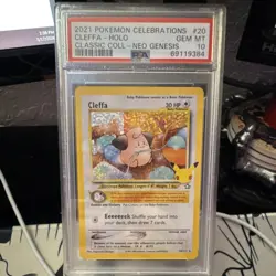 2021 Pokemon Cleffa 20/111 Celebrations Classic Collection Holo PSA 10 - Image 1