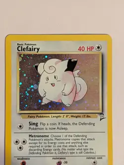 Pokemon TCG Clefairy 6/130 Base Set 2 Holo NM - Image 3