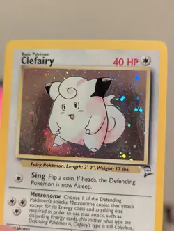 Pokemon TCG Clefairy 6/130 Base Set 2 Holo NM - Image 5