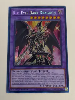 Yugioh Red-Eyes Dark Dragoon - 1st Edition Secret Rare NM - Free Holo Card - A - Image 1
