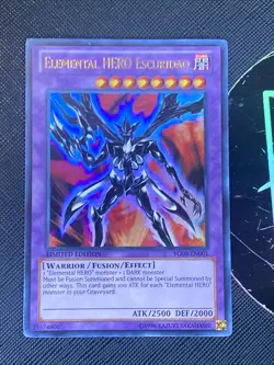 YUGIOH Card TCG ELEMENTAL HERO ESCURIDAO YG09-EN001 ULTRA LIMITED Edition VLP/NM - Image 1