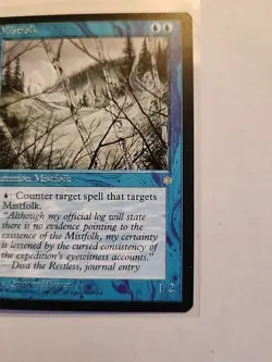 Mistfolk - Ice Age - MTG Magic - Error Card - Miscut, Ink Misaligned - Image 2