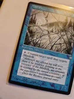 Mistfolk - Ice Age - MTG Magic - Error Card - Miscut, Ink Misaligned - Image 3