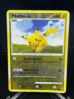 Pikachu 70/100 Reverse Holo Pokemon TCG Card Majestic Dawn 2008 HP - Image 1
