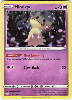 Mimikyu - (Cosmos Holo) Promo Miscellaneous Cards & Products 081/189 NM Holo - Image 1