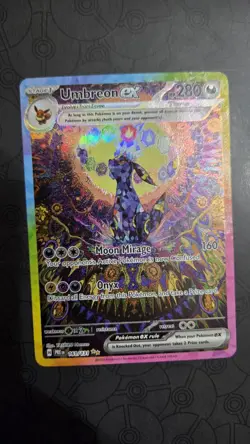 Pokemon TCG Prismatic Evolutions Umbreon EX Card 161/131 SIR NM - Image 1