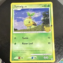 Pokemon JUMBO Card Lot w/ Turtwig DPBP#448, Chimchar DPBP#451 & Piplup DPBP#454 - Image 2