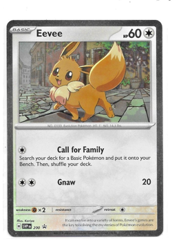 Pokemon Card TCG: Eevee SVP 200 Black Star Promo Destined Rivals - Image 1