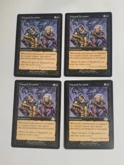 MTG Playset 4x Warped Devotion (Planeshift/Black/U) - BGM - Image 1