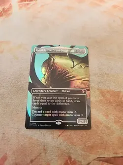 Kozilek, The Great Distortion Borderless Foil Commander Masters MTG LP - Image 1