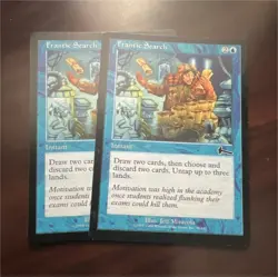 Magic: The Gathering Frantic Search x2 Instant 1999 Jeff Miracola - Image 1