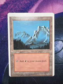 Miscut 1x Plains Basic Land 4th Edition MTG Magic Gathering Error Misprint - Image 1