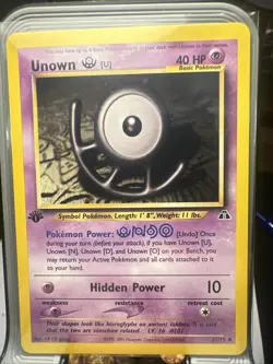 Pokemon TCG 2001 Neo Discovery 1st Edition Unown U 51/75 - Near Mint -c - Image 1