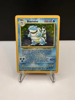 Pokemon TCG Blastoise Holo Rare 2/102 Base Set English 1999 NM - Image 1