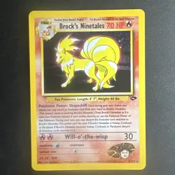 Pokemon TCG Brock's Ninetales Holo Rare Gym Challenge 3/132 NM/VLP - See Photos - Image 1