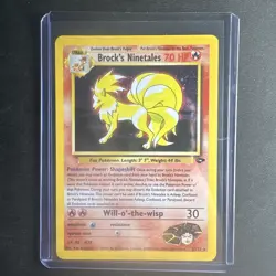 Pokemon TCG Brock's Ninetales Holo Rare Gym Challenge 3/132 NM/VLP - See Photos - Image 2