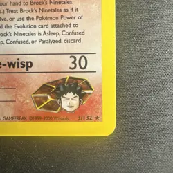 Pokemon TCG Brock's Ninetales Holo Rare Gym Challenge 3/132 NM/VLP - See Photos - Image 5