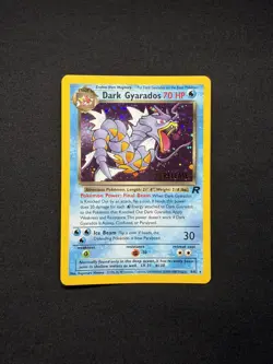 Pokemon TCG Dark Gyarados 8/82 Prerelease Team Rocket Set NM/Mint WOTC Vintage - Image 1