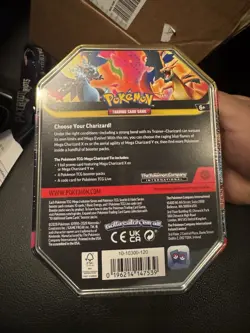 Pokemon Mega Charizard X Tin Box Sealed 2026 Mega Evolution Series Booster Foil - Image 3