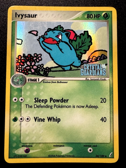 Ivysaur 34/100 EX Crystal Guardians Pokemon Card Reverse Holo Foil Rare MP - Image 1