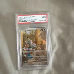PSA 9 Mimikyu Paldean Fates Pokemon Center Stamp Exclusive ETB SVP 075 - Image 1
