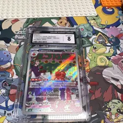 Pokemon TCG Dipplin 103/101 Sv6 Transformation Mask Art Rare Holo Japanese CGC 8 - Image 1