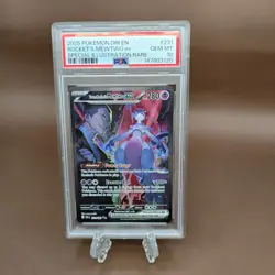 Pokemon 2025 Team Rocket's Mewtwo ex 231/182 SIR Destined Rivals GEM MINT PSA 10 - Image 1