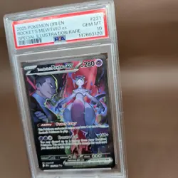 Pokemon 2025 Team Rocket's Mewtwo ex 231/182 SIR Destined Rivals GEM MINT PSA 10 - Image 4
