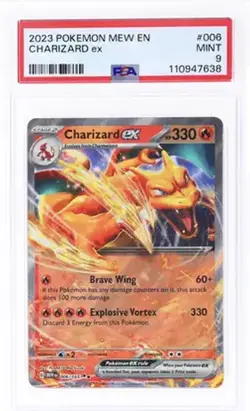 ‘23 Pokemon Charizard ex Holo 006/165 Scarlet & Violet 151 PSA 9 MT - Image 1
