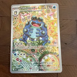 Pokemon Seismitoad 105/086 Sv: Black Bolt Illustration Rare Full Art Holo 170 HP - Image 1