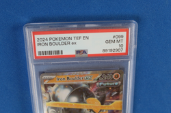 2024 POKEMON TEF EN IRON BOULDER EX #99 PSA 10 - Image 2